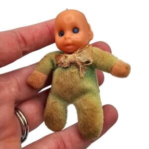 1970s Miniature Matchbox 3" Beanie Baby Doll